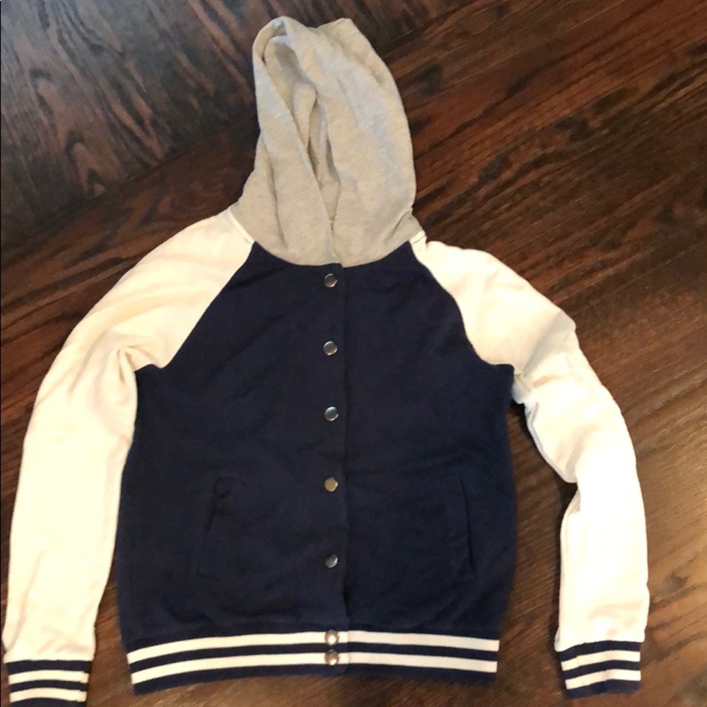 LA Hearts button up hoodie